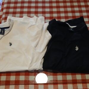 U.S. Polo Assn. White and Black Short Sleeve Tees